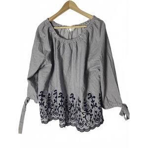 Time and Tru XXL Tie Sleeve Blouse